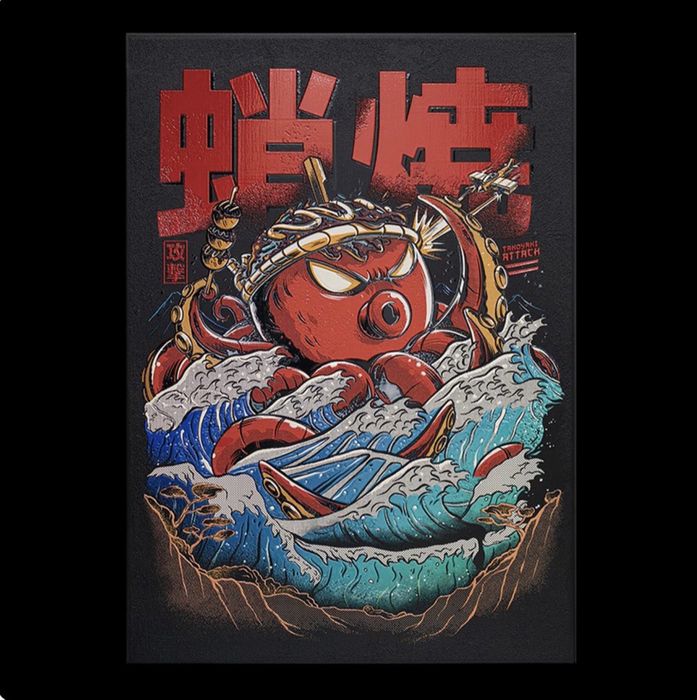 Displate Limited Edition - Takoyaki Attack!