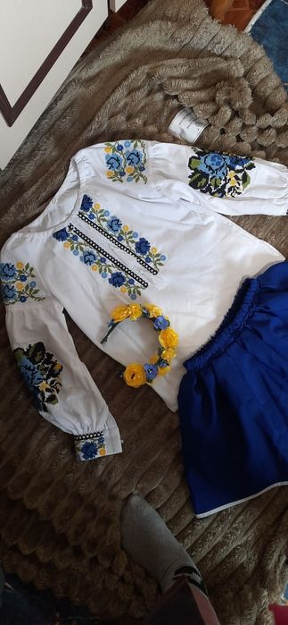 Вишиванка із спідничкою+ віночок у подарунок