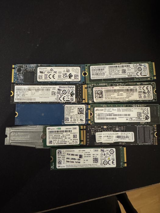 RAM/SSD з Німеччини, різні об‘єми. DDR4/DDR5/SATA/NVME
