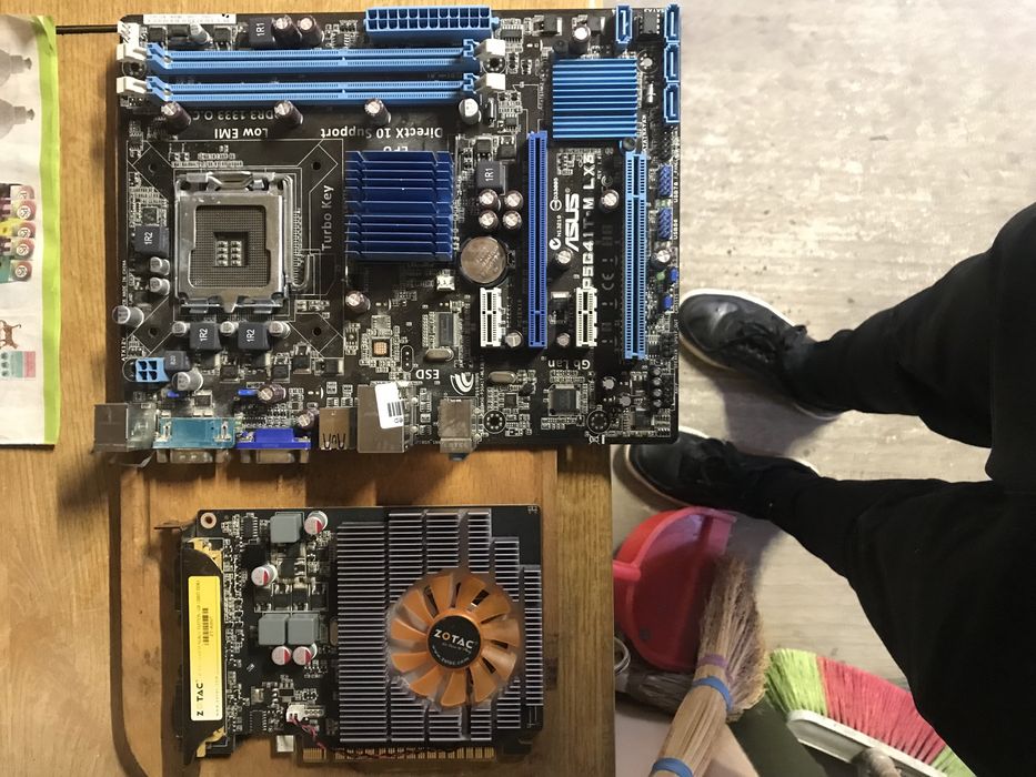 Продам материнскую плату и видеокарту