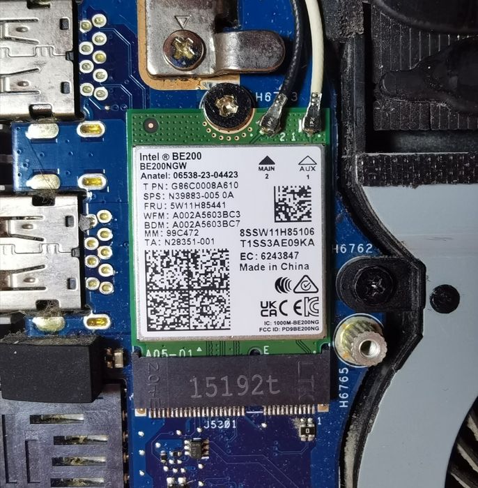 Intel® BE200 [WiFi 7 + BT 5.4] 320Mhz 4K-QAM, MLO