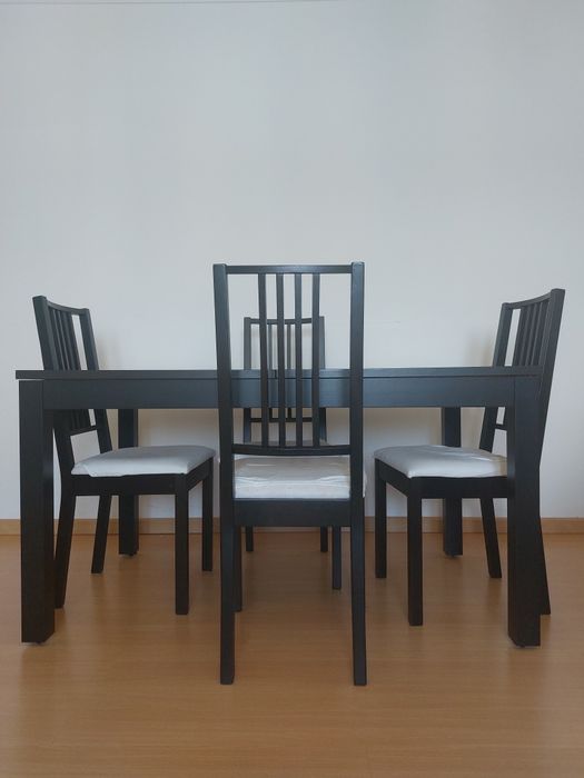 Mesa para casa ikea extensível - BJURSTA (com 4 cadeiras incluidas)