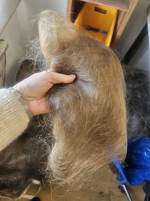 Włosy naturalne na dredy 500 g blond + 500 g brąz