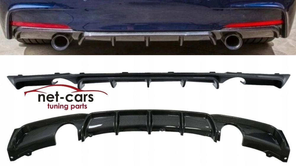 Dyfuzor BMW 3 F30 F31 MPakiet wzór M Performance Carbon 0-0