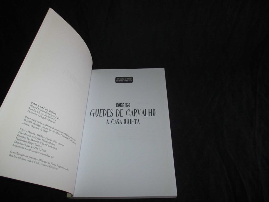 Livro A Casa Quieta Rodrigo Guedes de Carvalho