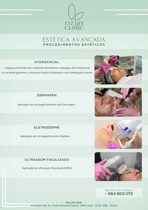 Serviços de Estética Facial em geral