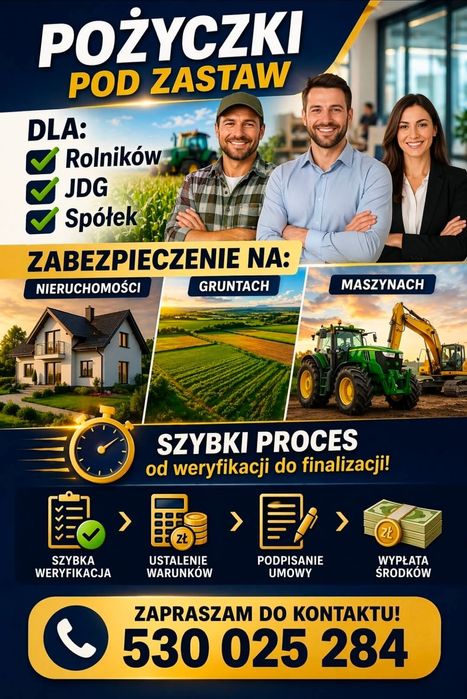 Kredyty pożyczki pomoc finansowa dla każdego pod zabezpieczenie