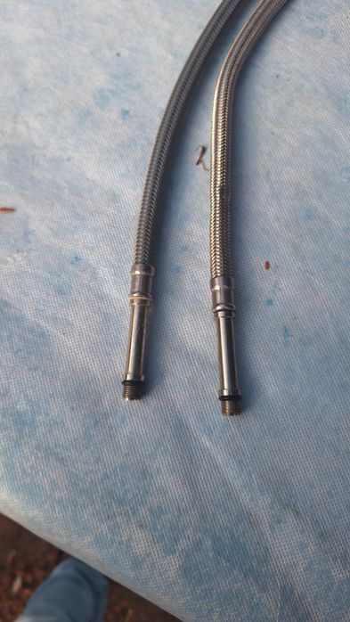 Wężyk w oplocie ,przyłącze , do baterii , 1/2"-1/2" , m10 -3/8"