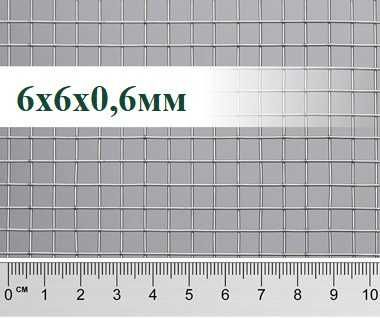 Сітка від гризунів 6х6 мм Сітка оцинкована Сітка 6х6х0,6мм