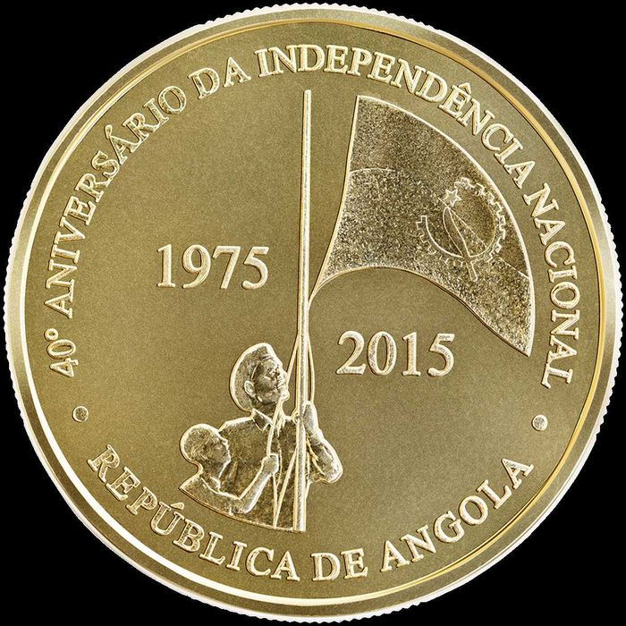 Angola Moeda 100 kz (Nunca Circulada) - 40 anos independência (2015)