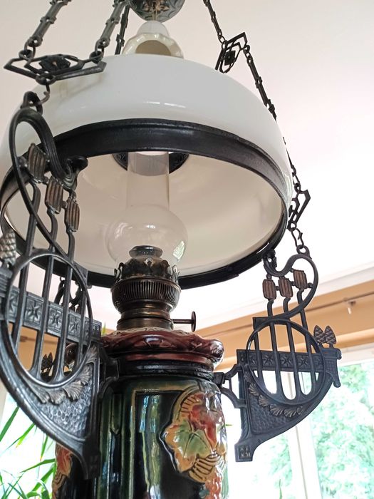 Lampa naftowa antyk stara piękna