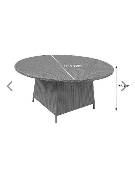 Nowy Stolik technorattan Olaf szary