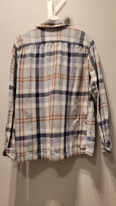 Koszula męska bawełniana flanelowa w kratę kappahl S