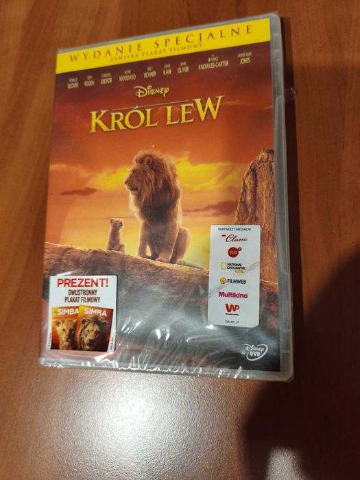 Król Lew (wydanie specjalne z plakatem) dvd nowe/folia