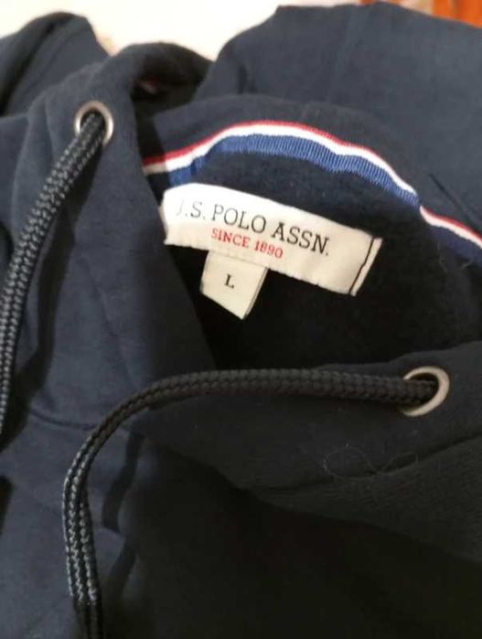 Granatowa Bluza Męska z kapturem U.S. Polo Assn rozm.L