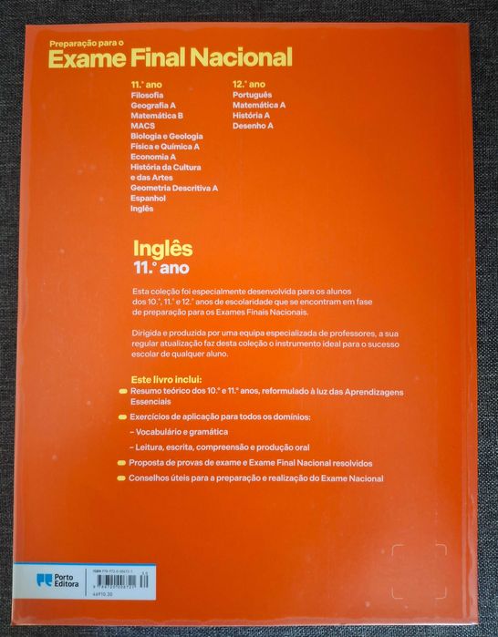 Preparação para exame de inglês 11 ano