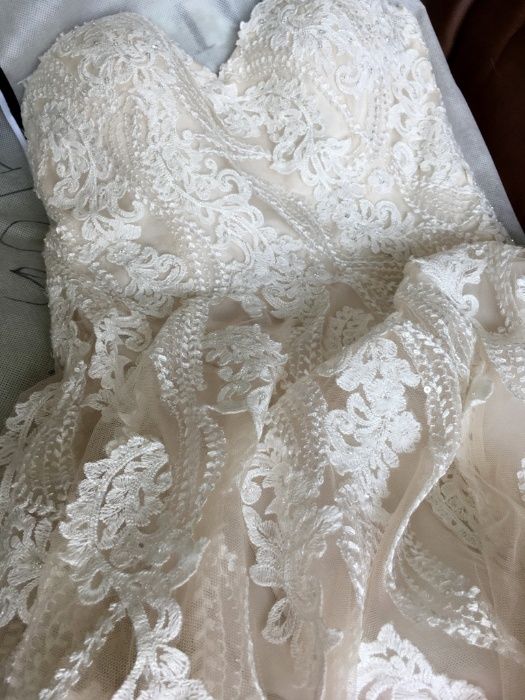 Suknia Ślubna Lillian West przepiękna boho Sand Ivory
