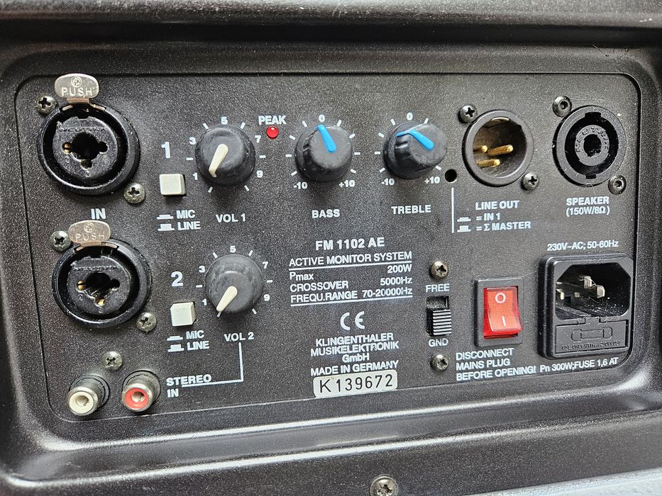 Niemiecki Monitor aktywny KME FM 1102 AE