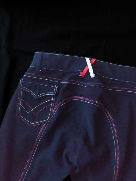 Bryczesy jeździeckie M 38 do jazdy konnej granatowe Horse House