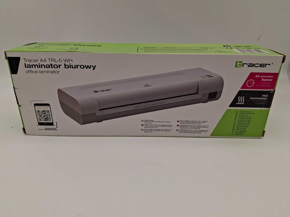 Laminator zgrzewarka laminarka na gorąco Tracer A4 TRL-5 WH Jak Nowy!