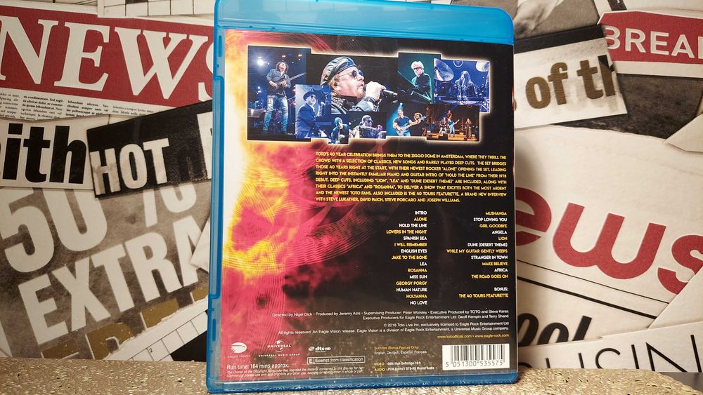 Toto - 40 Tours Around The Sun Live Koncert na Blu-ray