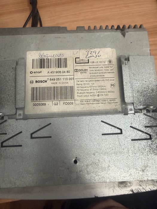 Radio smart 451 original Bosch