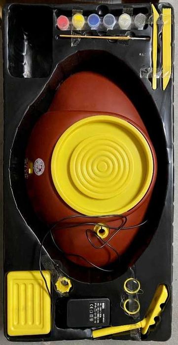 Brinquedo divertido - Mesa de oleiro elétrica para crianças