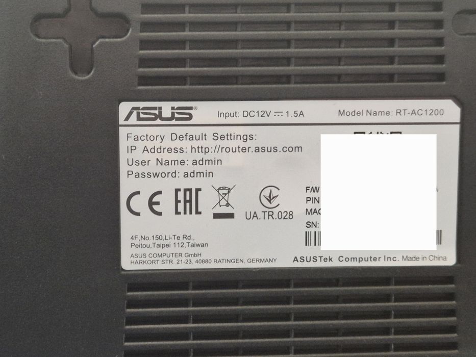 Router wi-fi Asus RT-AC1200