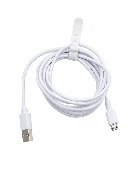 Kabel Usb-A Do Micro Usb 2 M Biały Do Ładowania