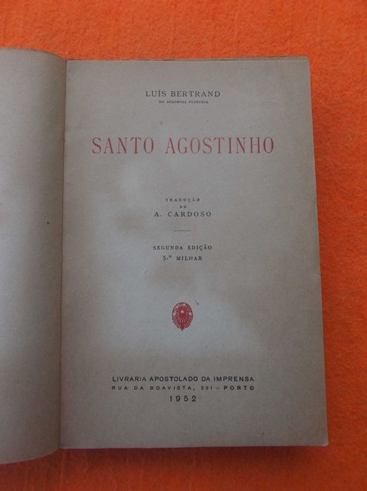 Santo Agostinho - Luis Bertrand