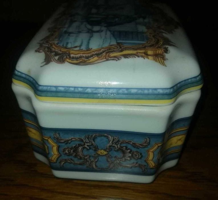 Caixa em porcelana Palácio S.Bento azulejo 1770 - Oficina Real