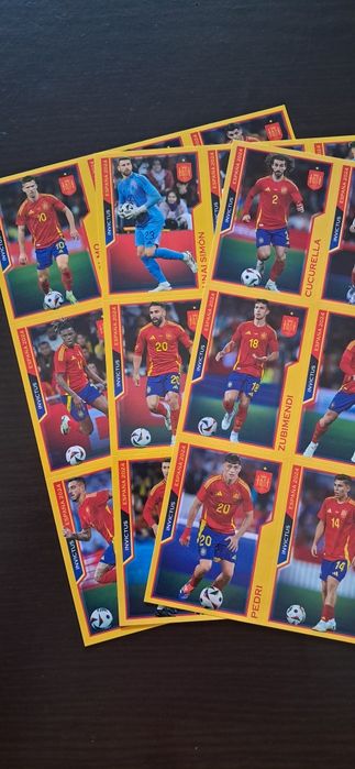 Pack cromos selecao campea Euro 2024 Espanha da Panini