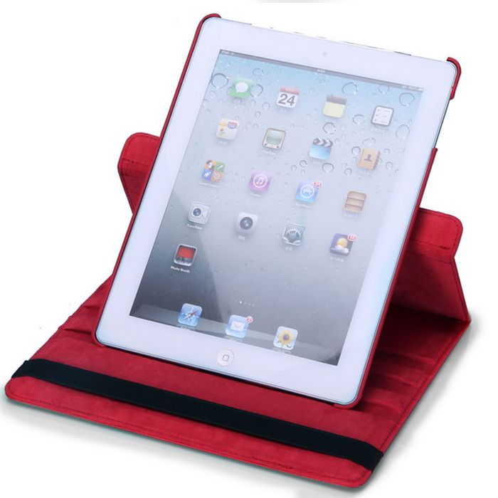 super SKÓRZANE Obracane ETUI 360 do iPAD PRO 9.7 A1673 okazja czerwony