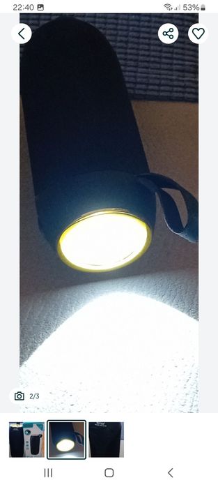 Vendo coluna Bluetooth com lanterna incorporada