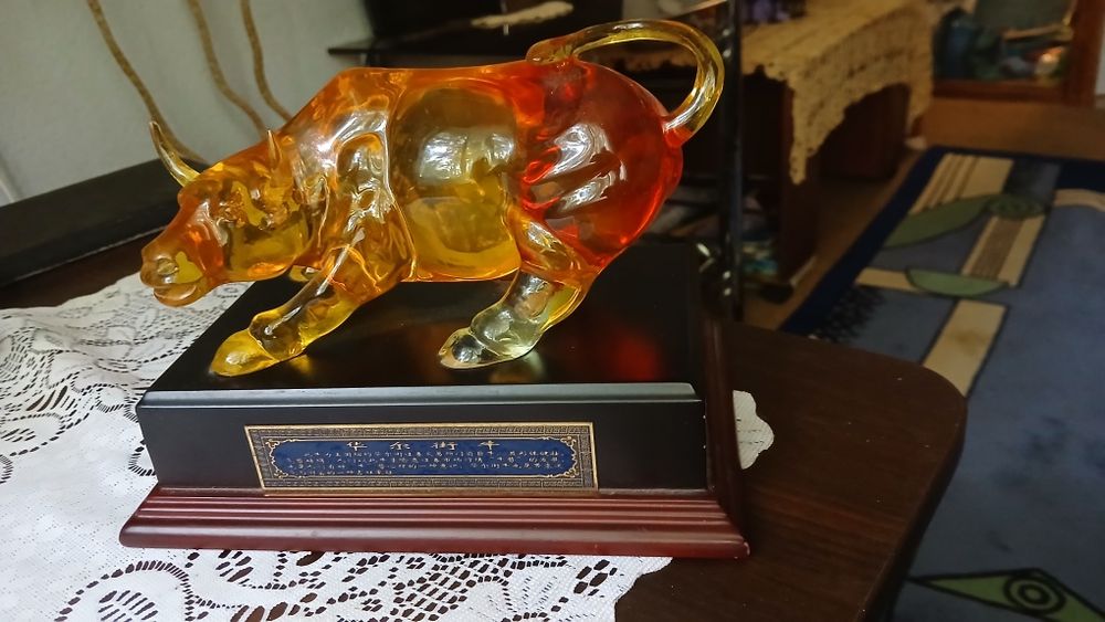 Статуэтка буйвол антиквариат