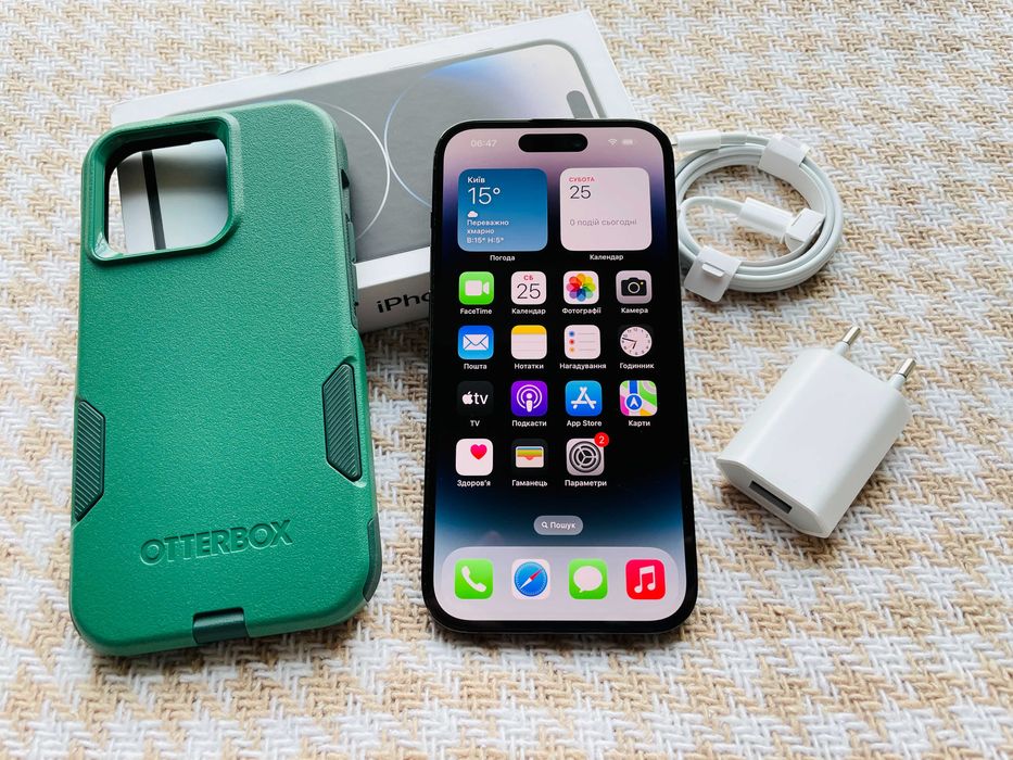 IPHONE 14 PRO 128Gb АКБ 91% Space Black NEVERLOCK ( 30855)