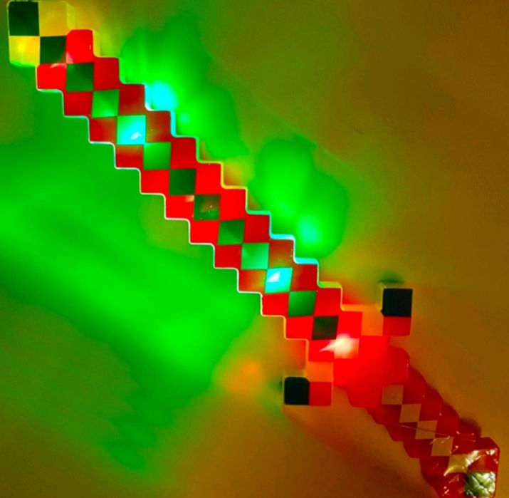 Czerwony Miecz zabawka efektami Zabawka