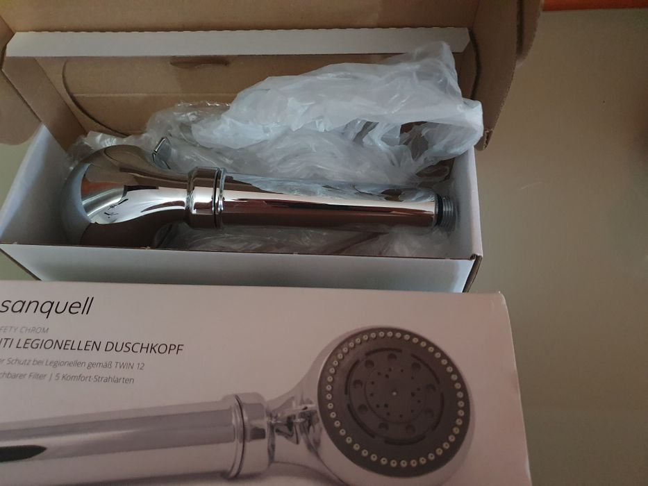 Filtro Legionella cabeça de chuveiro cromo de segurança Tecnologia méd