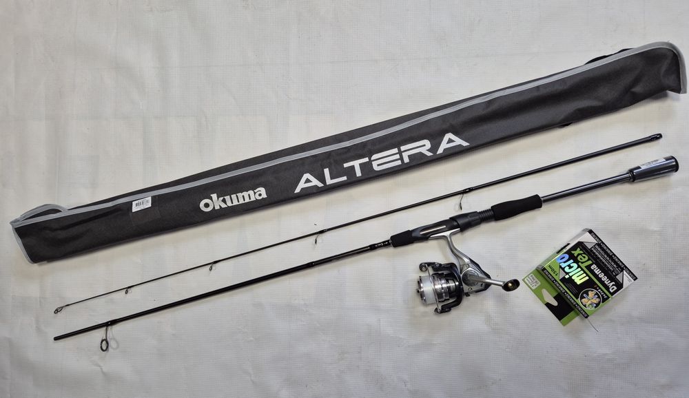 Okuma zestaw spiningowy 195 cm, kołowrotek  Azaki