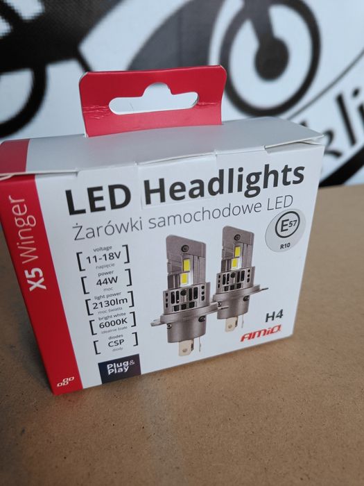Żarówki LED X5 WINGER H4 2130LM CANBUS 2SZT. 6000K Homologacja