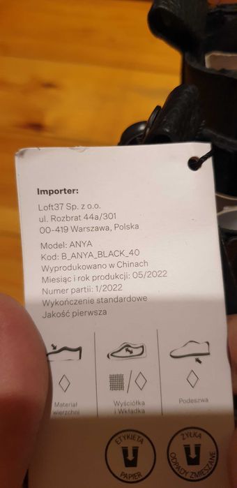 Botki damskie LOFT37 r.40 z metkami