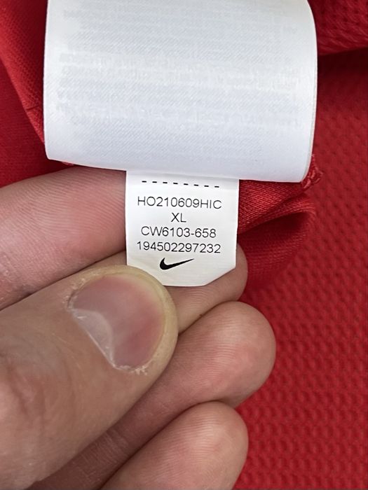 Nike dri-fit футболка 158-170 см XL размер подростковая красная