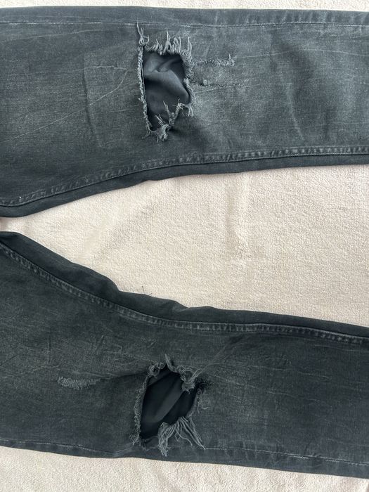 #Pull &Bear spodnie jeansowe czarne M