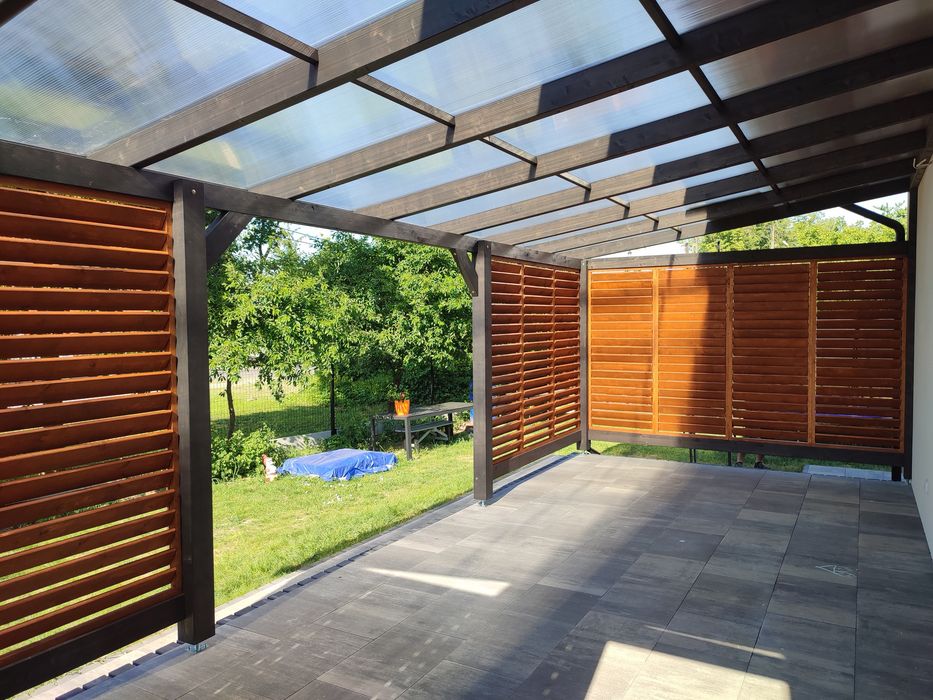 ZADASZENIE TARASU wiata pergola POLIWEGLAN taras altana pergola