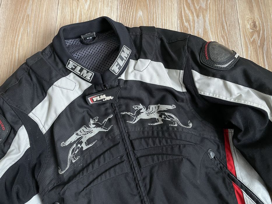 FLM. Класна мотокуртка з карбоном, повний комплект захисту! 58, XXL