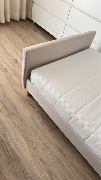 Cama 90x190cm Tecido Bege (com ou sem colchao) Tenho 2