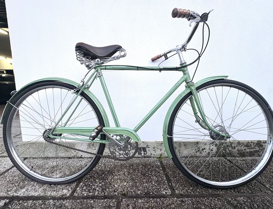 Bicicleta Automoto Original Anos 40 – Restaurada, Verde Água
