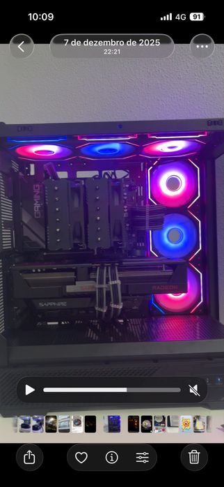 Caixa pc, cooler e ventoinhas