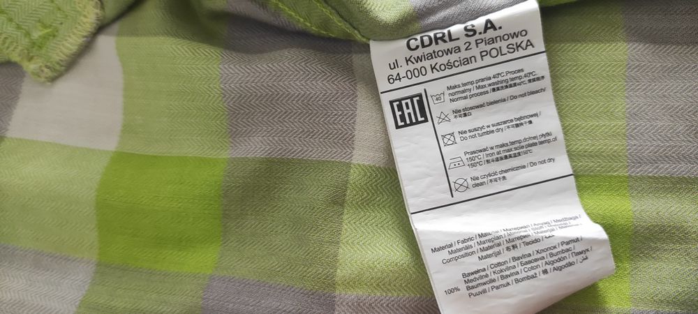 Cocodrillo - koszula w kratę dla niemowlaka