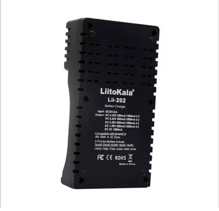 зарядка акумулятор 18650 liitokala lii 202 літокала